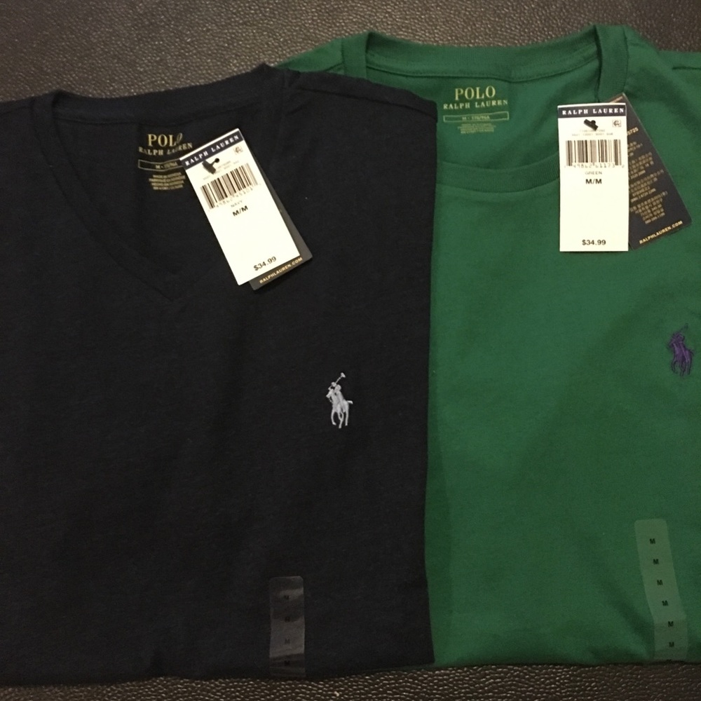Two Ralph Lauren Polo T-shirts